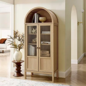 Arched display cabinet