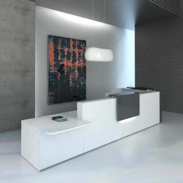 contemporary reception desk