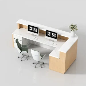 l shaped reception desks