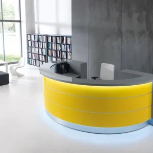 circular reception desk