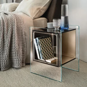 acrylic bedside table