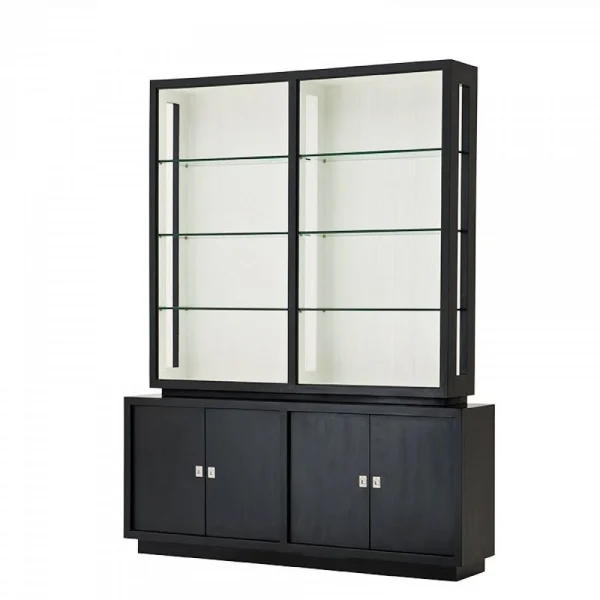 black display cabinet