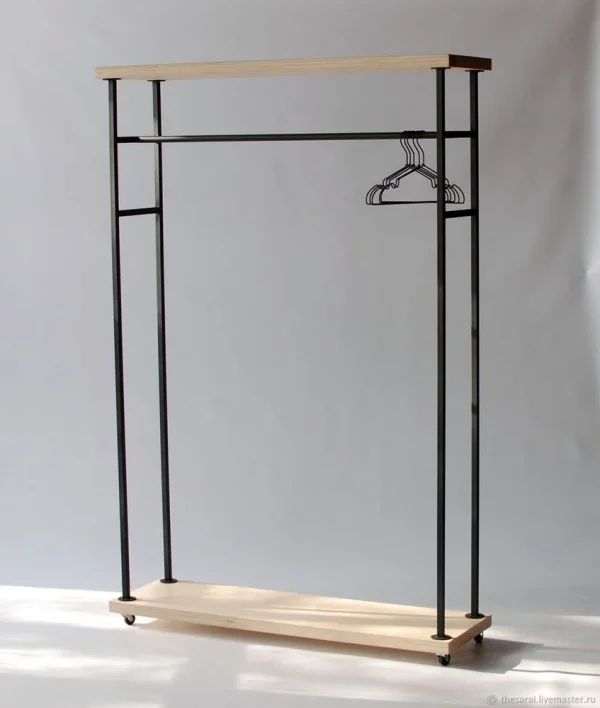 clothing rack on wheels