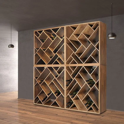 Wooden wine rack