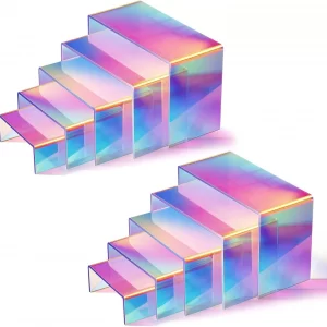 Rainbow Perspex Risers