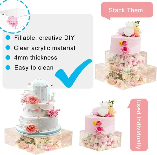 acrylic cake stand