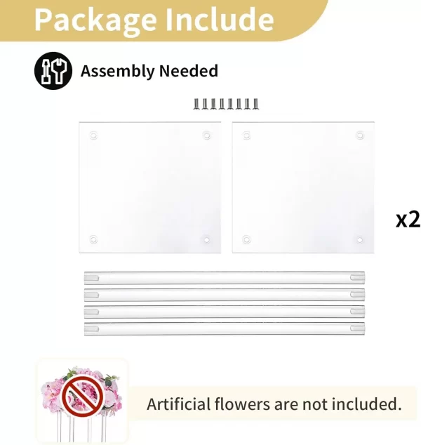 Clear Acrylic Flower Stands