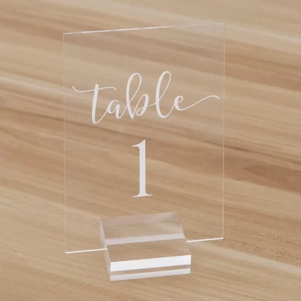 Acrylic Table Numbers