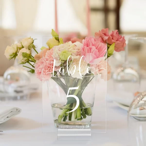 Acrylic Table Numbers