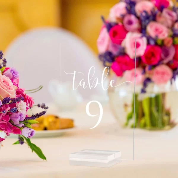 Acrylic Table Numbers