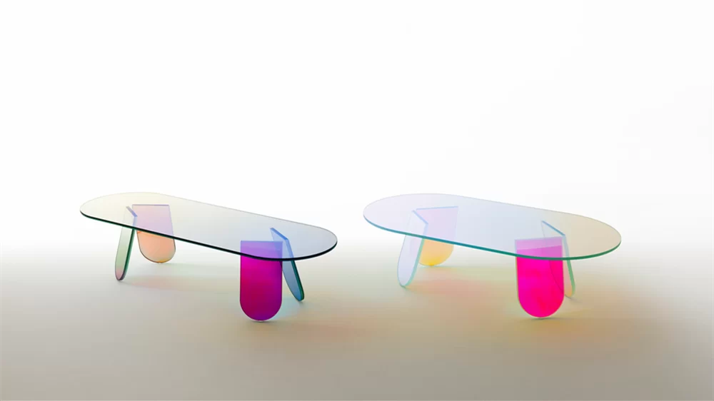 clear acrylic coffee table