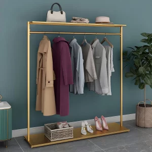 Gold Clothing Rack for Retail