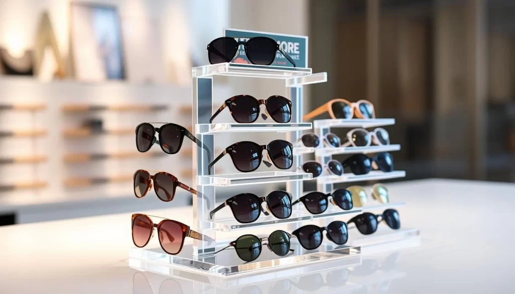 acrylic sunglasses rack