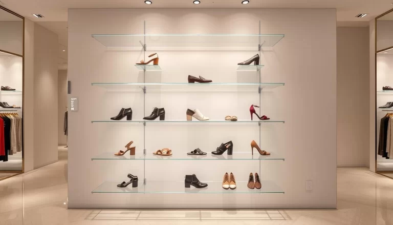 shoe display, shoe display shelves, shoe display case