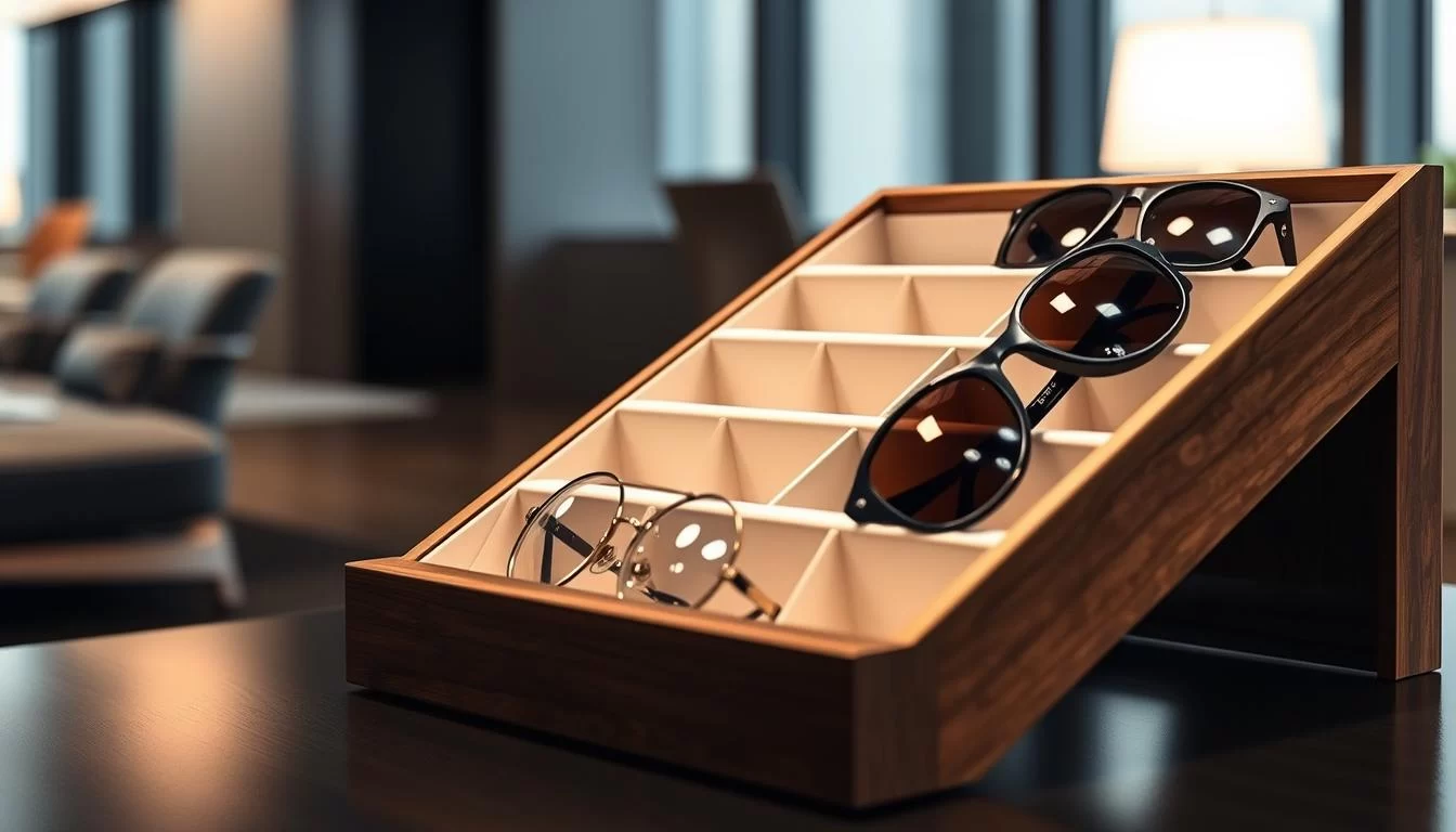 sunglasses holder for business