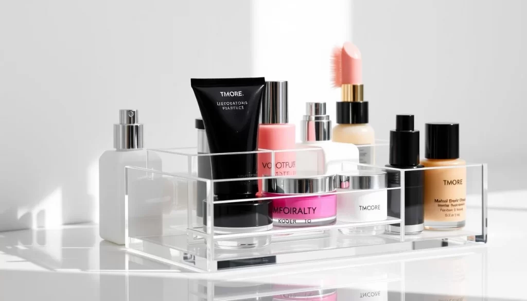 transparent cosmetic holder