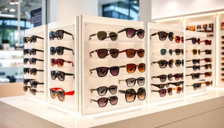 commercial sunglass rack