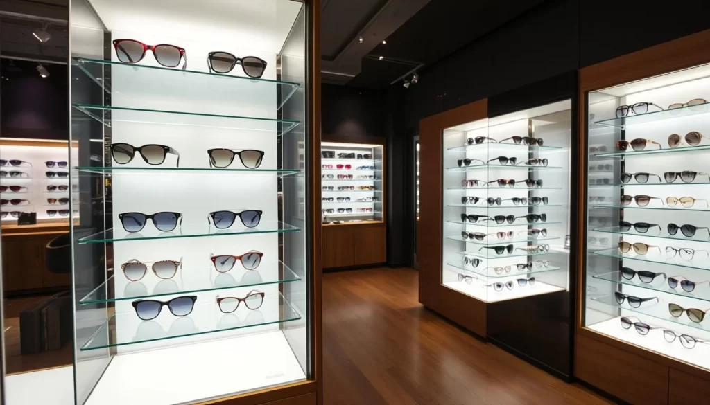 sunglasses display cabinet