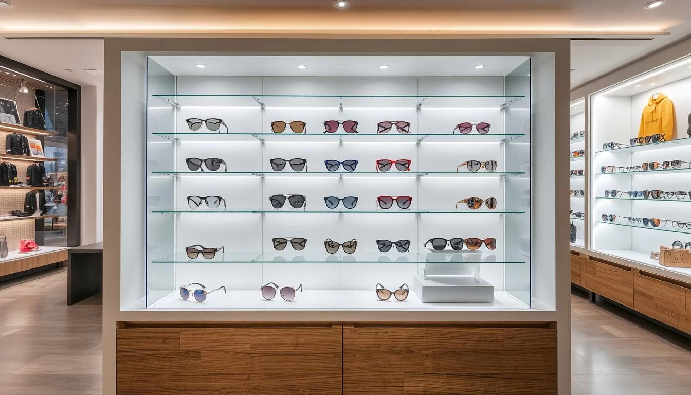 sunglasses display case for retail